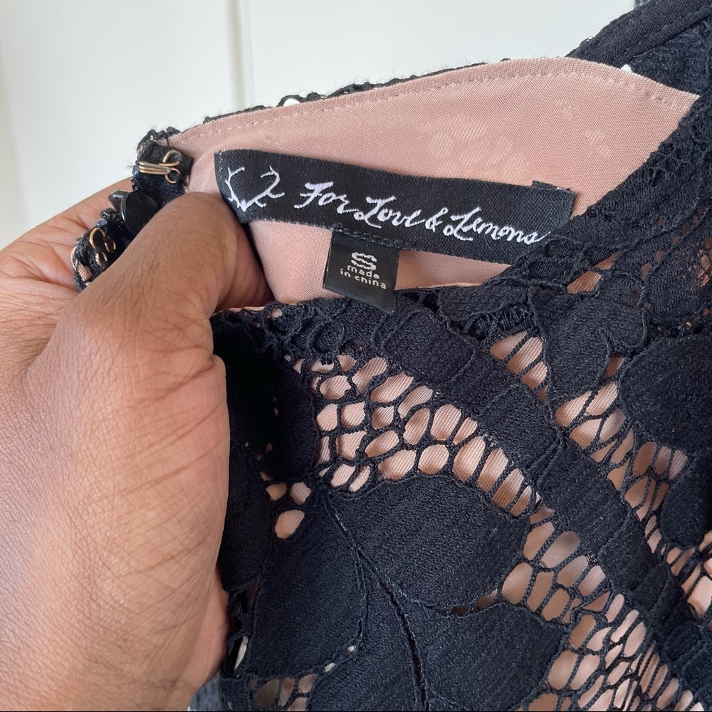 For Love and Lemons Gianna Black Lace Apron Dress - Picture 11 of 16